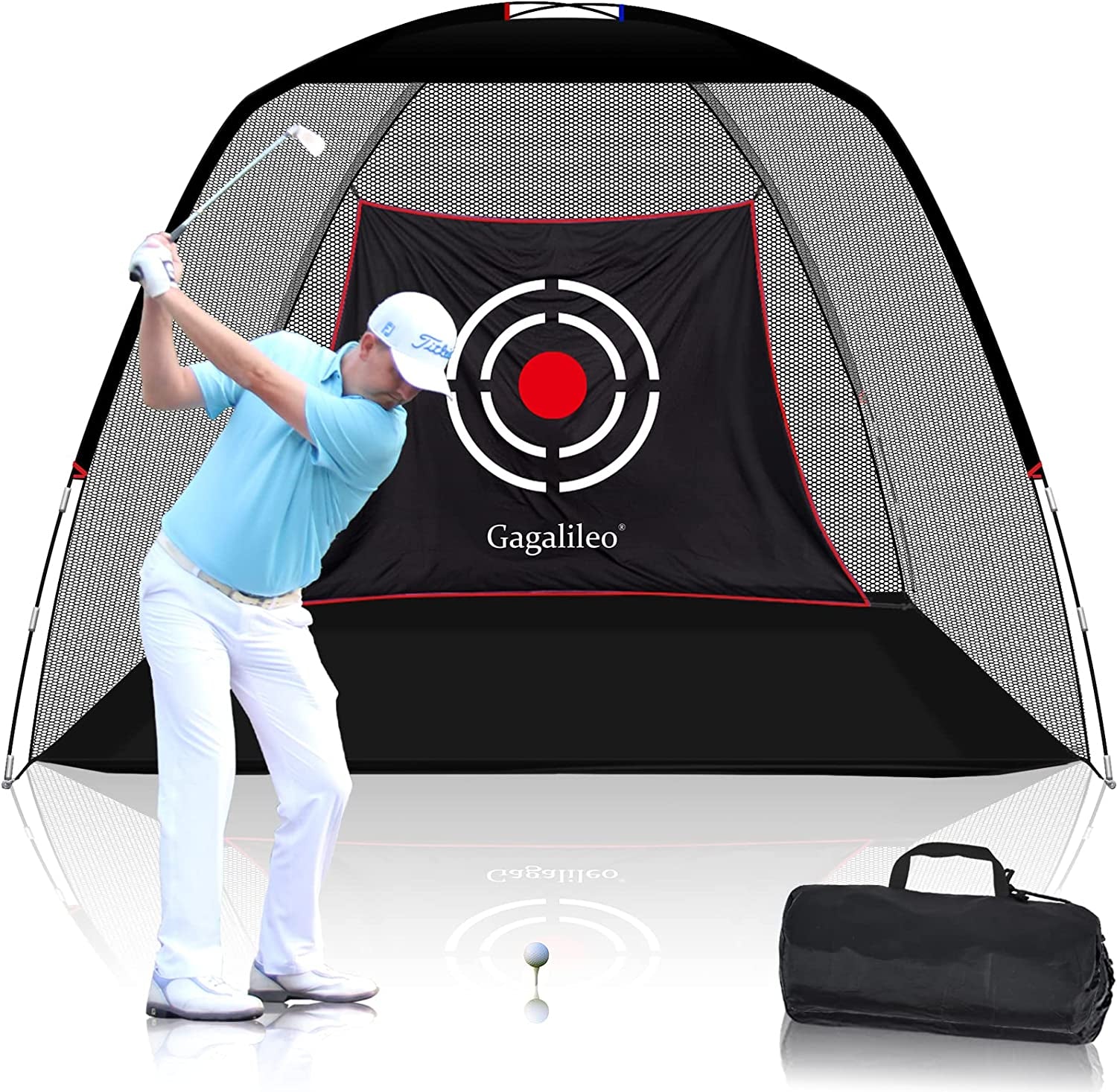 Golf Net,Golf Net Backyard Driving,Golf Driving Range,Golf Swing Net,Heavy Duty Golf Practice Net,Golf Practice Hitting Net,Quick Setup Golf Net with Target Cloth and Carry Bag-CAD