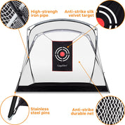 ゴルフヒッティングネット 裏庭用ゴルフ練習ネット 9X7X5FT | ガリレオスポーツJP