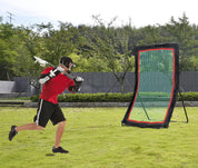Lacrosse-Rebounder, faltbares Lacrosse-Bounceback/Return-Netz, verdicktes Rebounder-Wand-Target-Tuch mit zusätzlichem Pitchback-Netz vorne und hinten