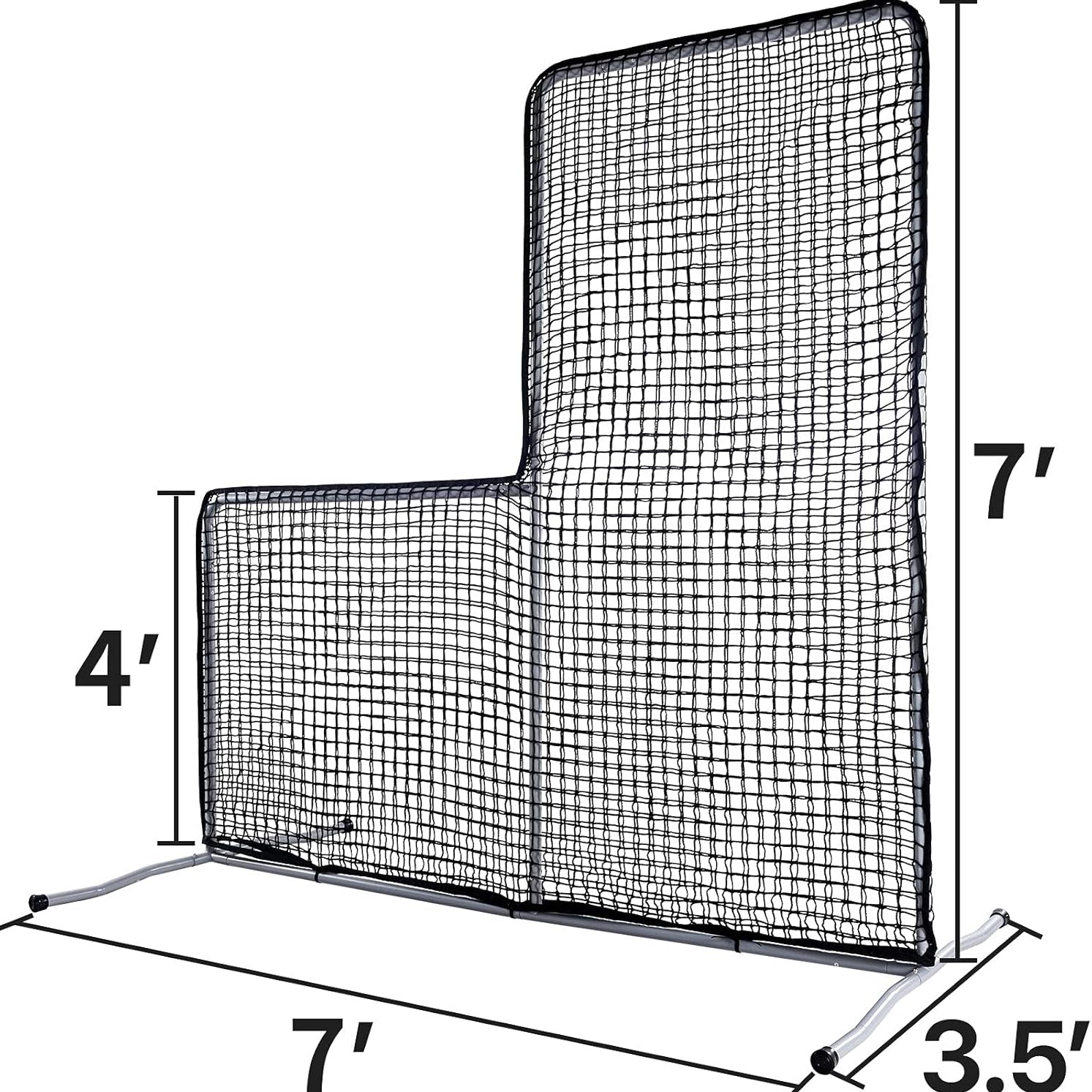 Gagalileo L Replacement Baseball Pitching Protective Screen 7X7FT (Black)