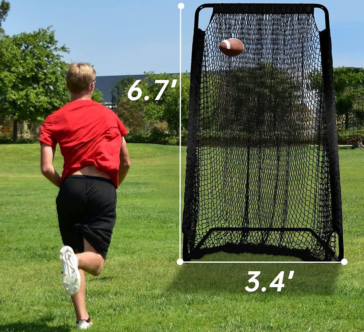 Football Kicking Cage Football Black Frame Throwing Net-CAD - Galileo Sports