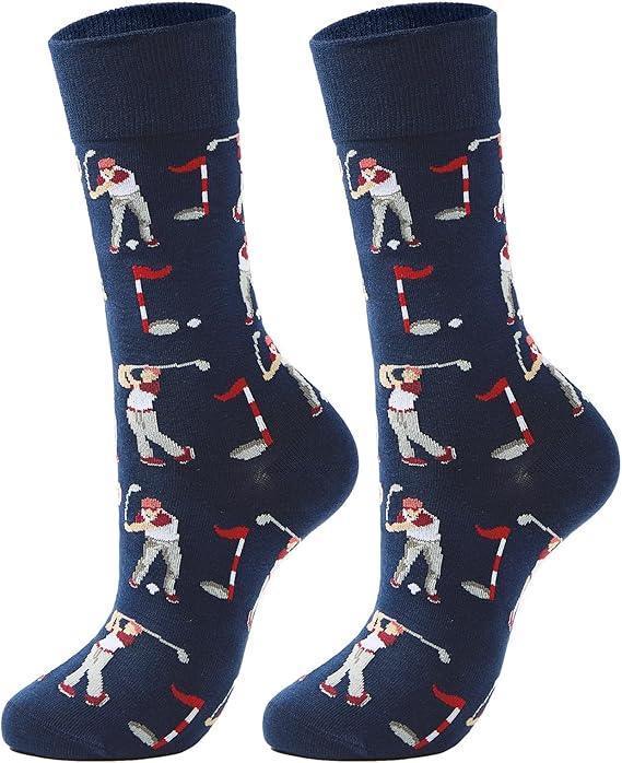 American Trends Golf Socks for Men Funny Sock Golf Gifts for Golfer Accessories for Men Novelty Socks - Galileo Sports