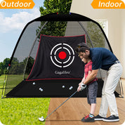 Golf Net,Golf Net Backyard Driving,Golf Driving Range,Golf Swing Net,Heavy Duty Golf Practice Net,Golf Practice Hitting Net,Quick Setup Golf Net with Target Cloth and Carry Bag-CAD