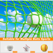Gagalileo Golf Cage Replacement Net Only 10x10ft