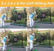 3 x 0.9 x 2.4m High-Quality Golf Nets/Indoor & Outdoor Golf Nets