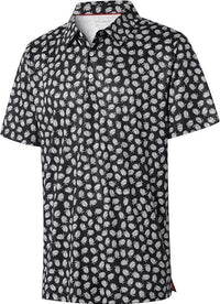 Gagalileo Men's Golf Polo — Moisture-Wicking Dry Fit Performance - Floral