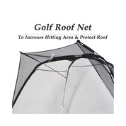 Sistema de red para golpear golf de 10x7x6 con techo y red de barrera/blanco