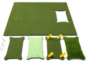 Galileo 5 ft x 4 ft PRO Golf Practice Hitting Mat, Includes 5 Interchangeable Inserts for the Ultimate At-Home Instruction
