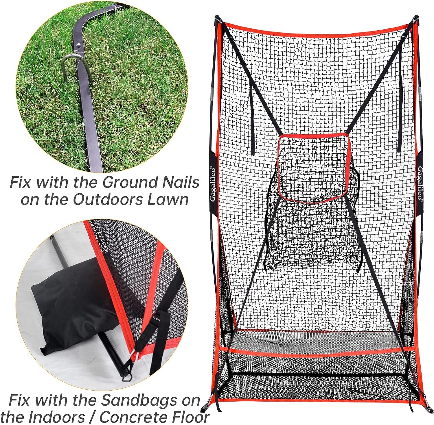 Football Kicking Cage,Football Throwing Net 3x6FT,Football Target Net,Football Training Equipment for Backyard,Mutil-Sports Availble