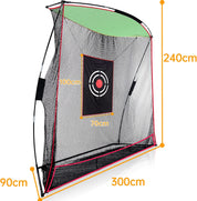 3 x 0.9 x 2.4m High-Quality Golf Nets/Indoor & Outdoor Golf Nets