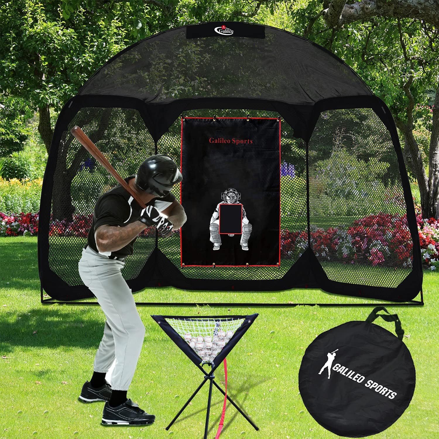 11.5X6X9.6 Baseball & Softball Pitching Net Hitting /Net Protective Screen