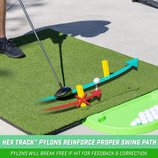 Galileo 5 ft x 4 ft PRO Golf Practice Hitting Mat, Includes 5 Interchangeable Inserts for the Ultimate At-Home Instruction