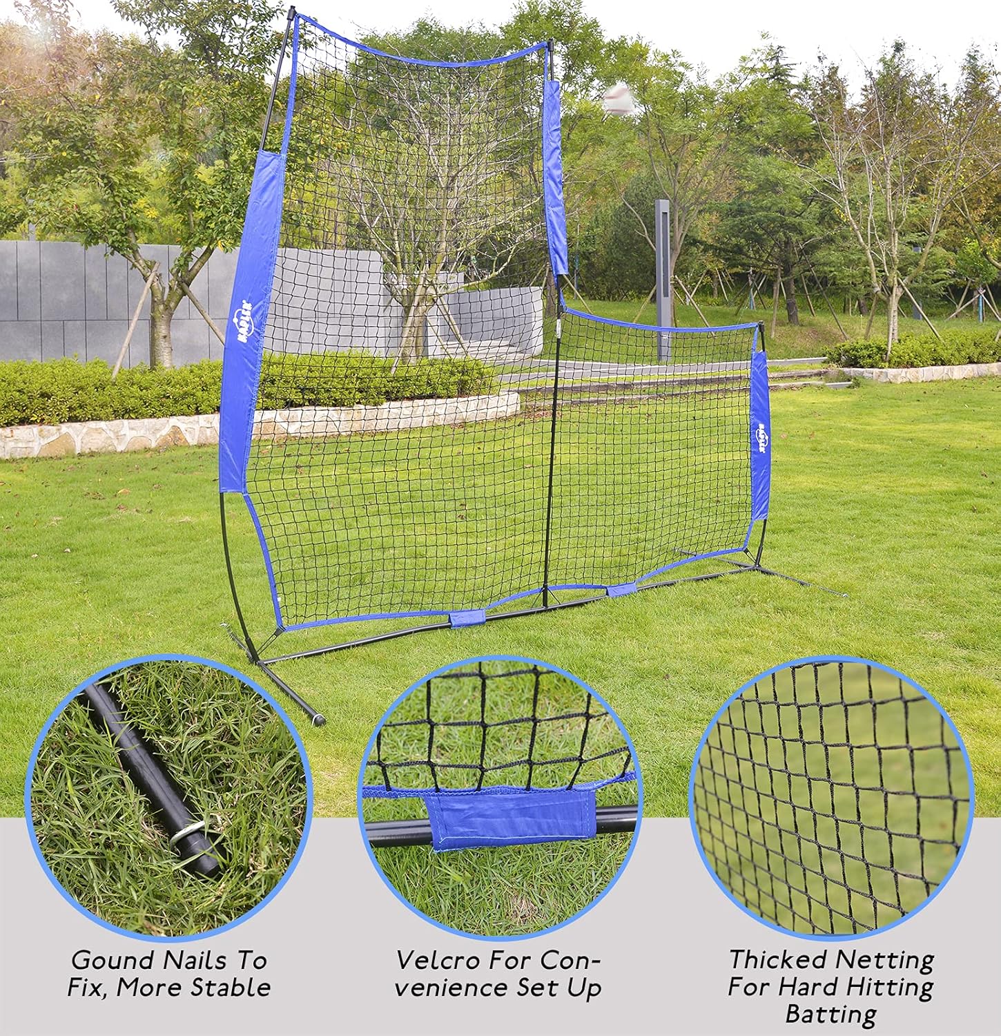 7X7ft Barrier L Screen Baseball Pitching Screen -CAD