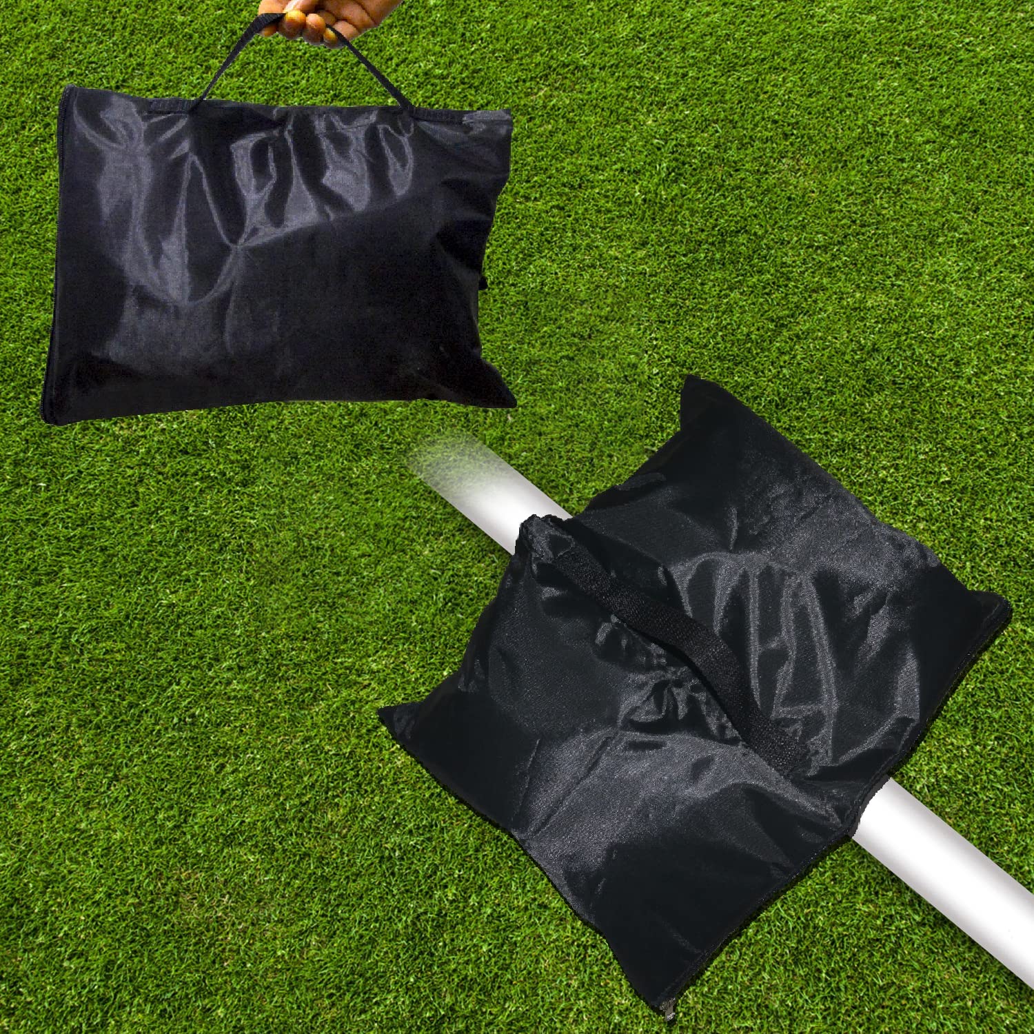 Football Net Sandbags Sold in Packs of 2 Heavy Duty Sandbags /Portable