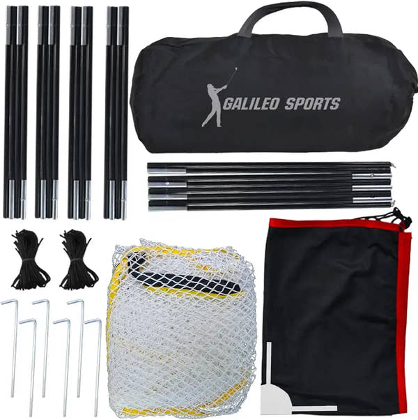 Golf Hitting Practice Nets for Backyard Frame and Net 4x7x10Ft - Galileo Sports