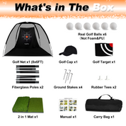 Gagalileo Backyard /Indoor Golf practice Net 8X6X5ft