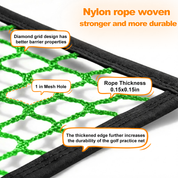 10x10 Galileo Golf Cage Replacement Net Piece