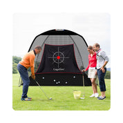 10'(W)x7'(H)x6'(D)  Golf Net /Black mesh with bottom rice target cloth