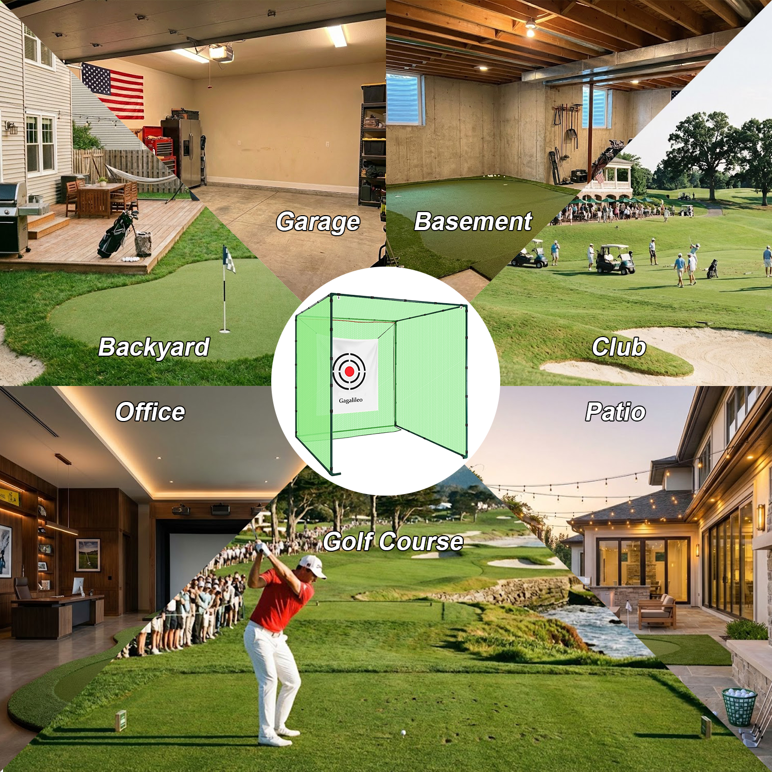 Gagalileo Golf Hitting cage 3  x3 x 3