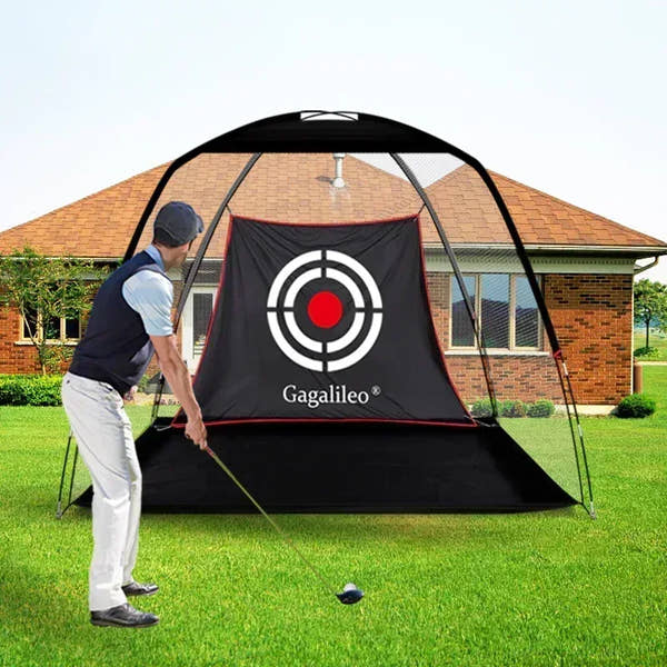 Gagalileo Golf practice Net 12'x7'x6.6' – Backyard & Indoor Driving Practice Net - Galileo Sports