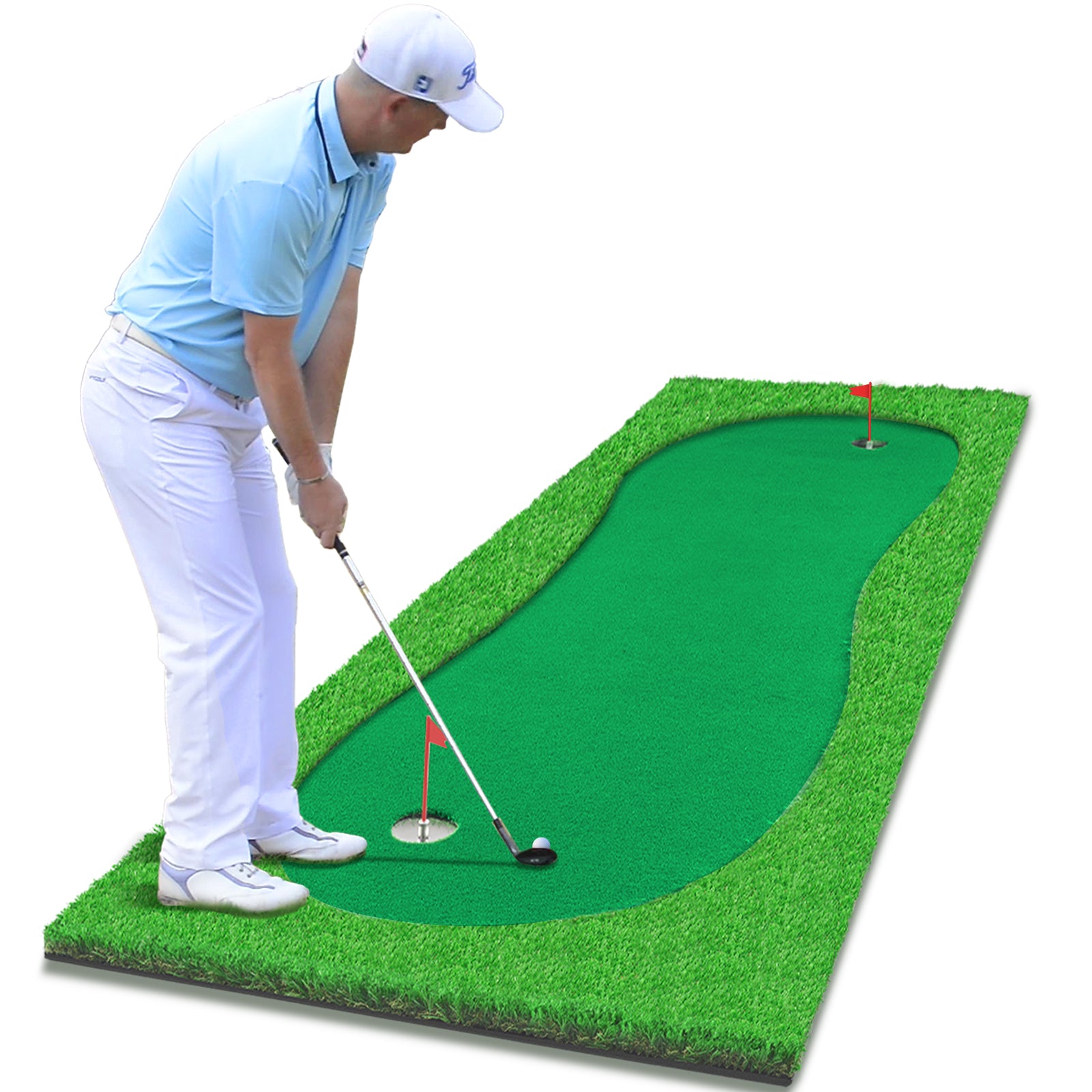 Galileo Golf Hitting Mats Golf Putting Training 10x4ft