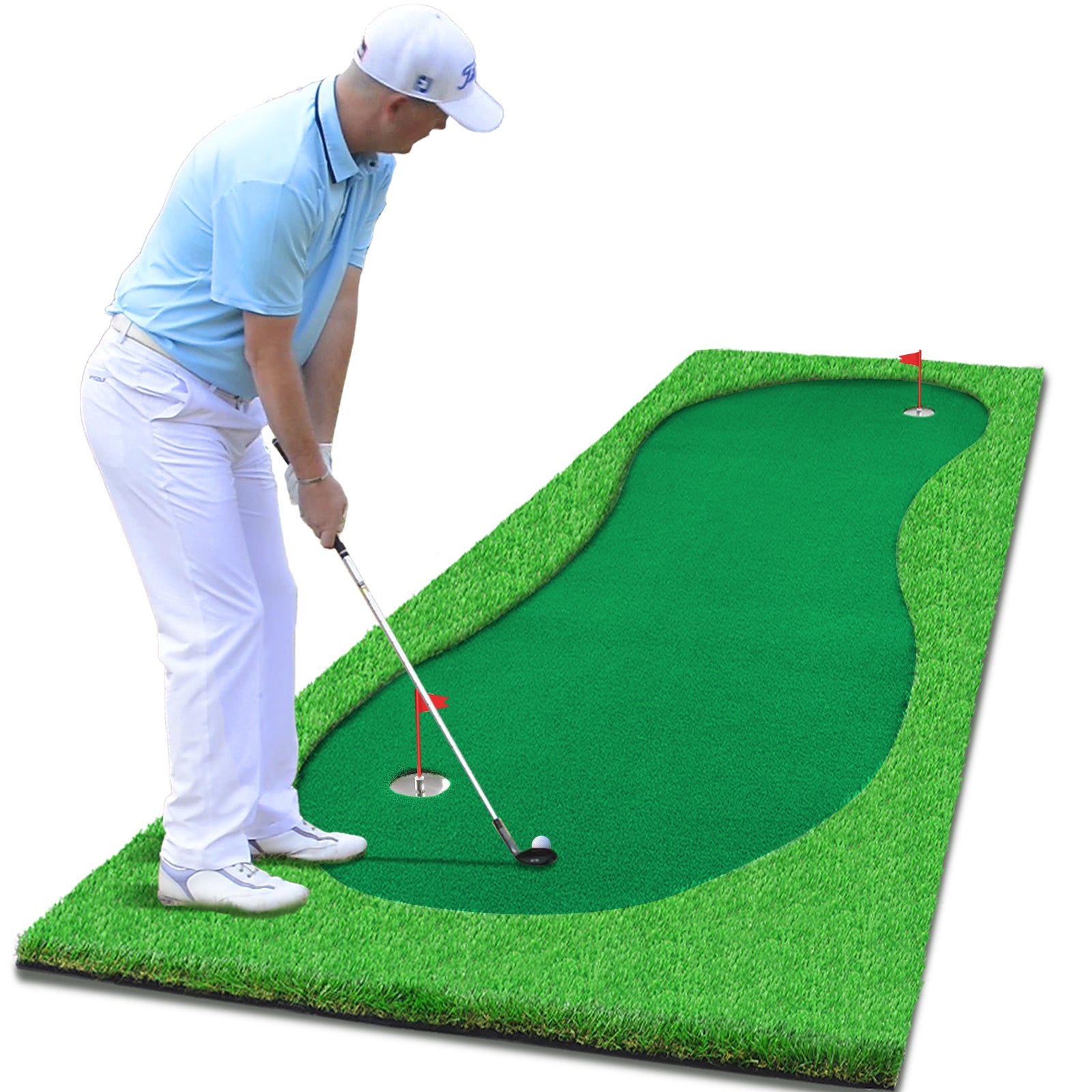 Galileo Golf Hitting Mats Golf Putting Training 10x4ft