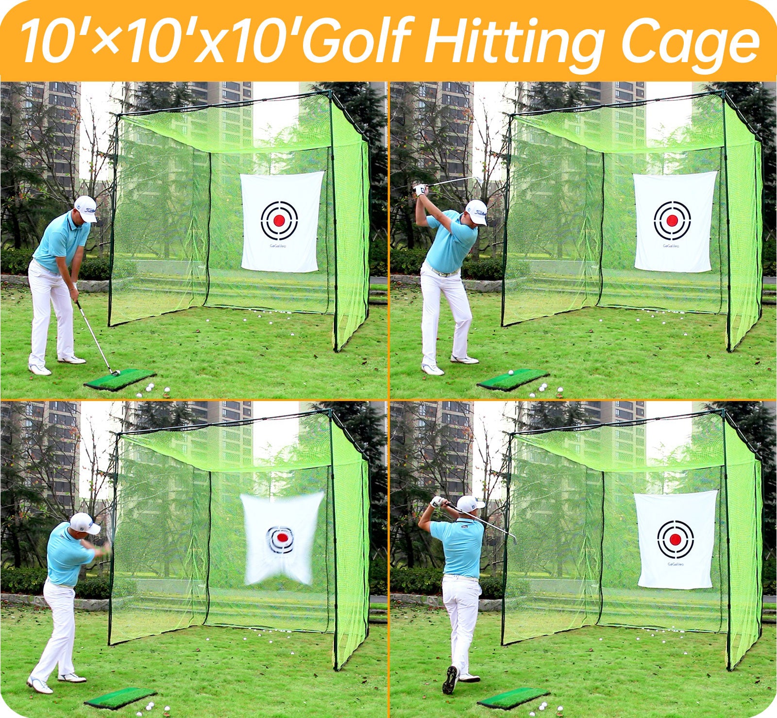 Gagalileo Golf Hitting cage 3 x3 x 3