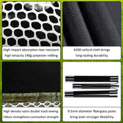 Golf Hitting Net Set – 10x7ft with Balls, Turf, Target & Bag | Driving Practice for Men – Indoor Outdoor Use