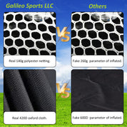 Golf Hitting Practice Nets for Backyard with Balls/Turf Mat/Tees/Hat/Target/Bag 12x7x6.6 ft