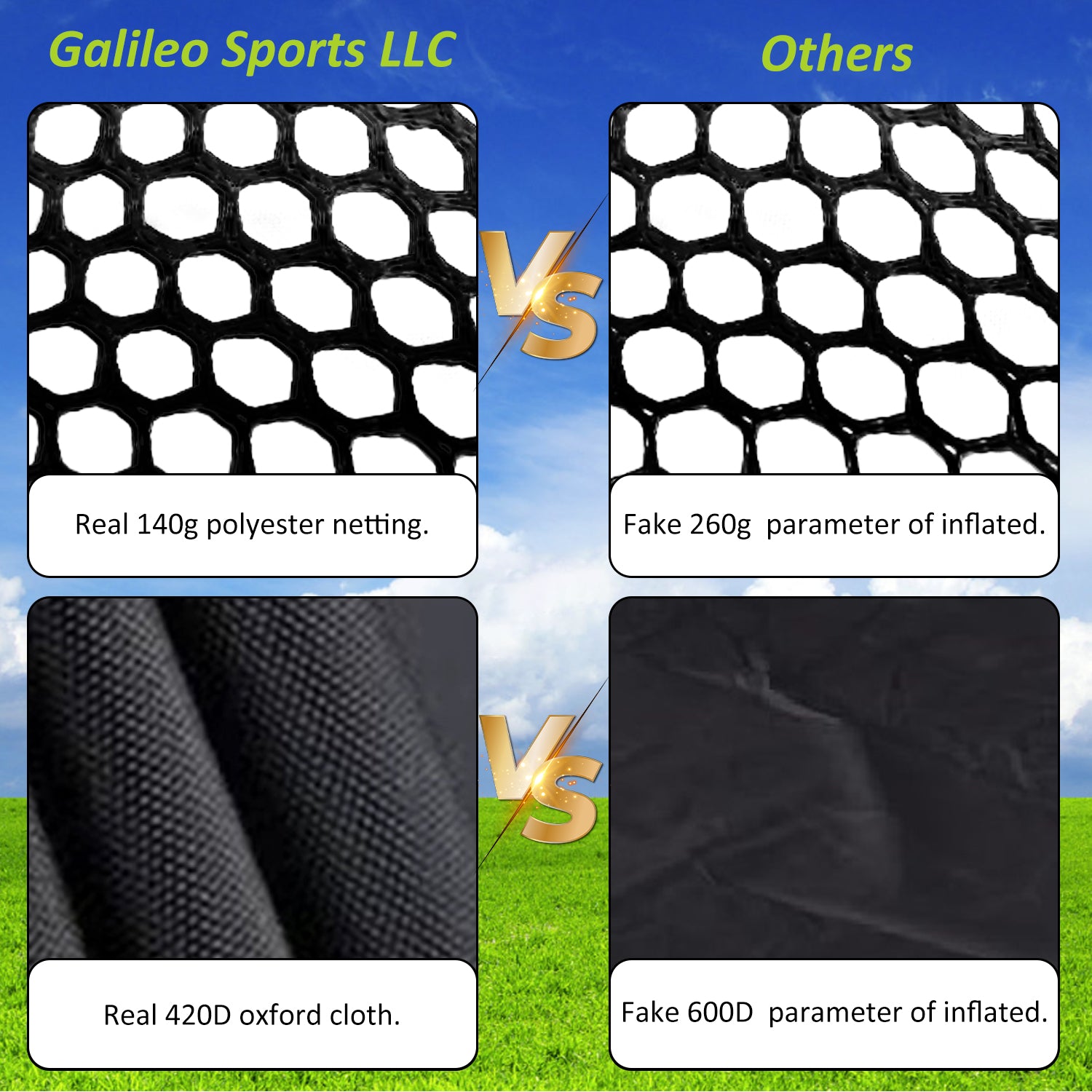 Men’s Golf Hitting Practice Net – Real Ball Compatible, 8x6x5 ft, Indoor & Outdoor Driving