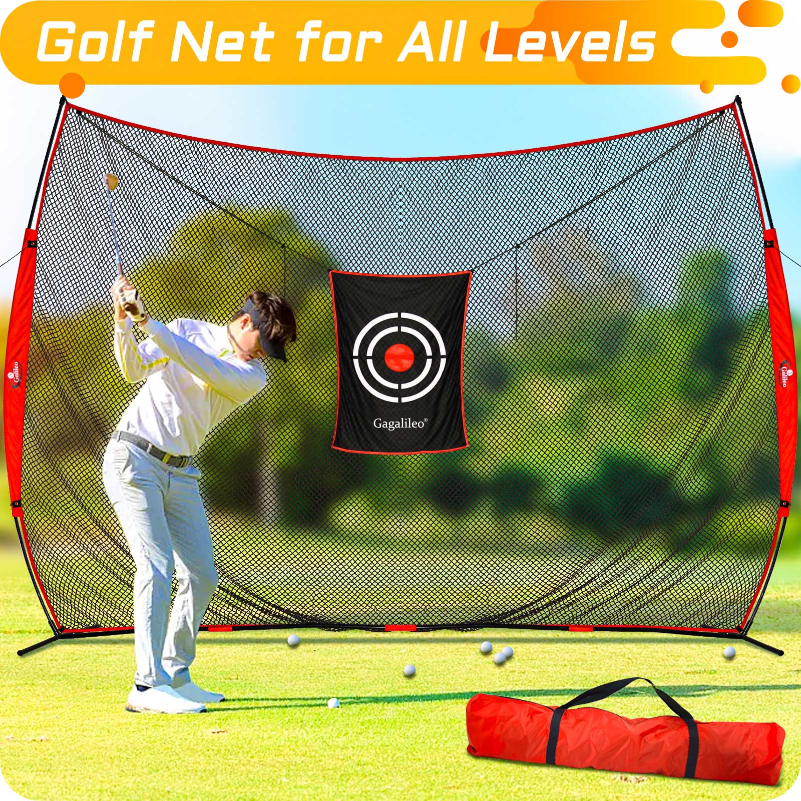 Gagalileo Net Practice Hitting Nets 20X10ft