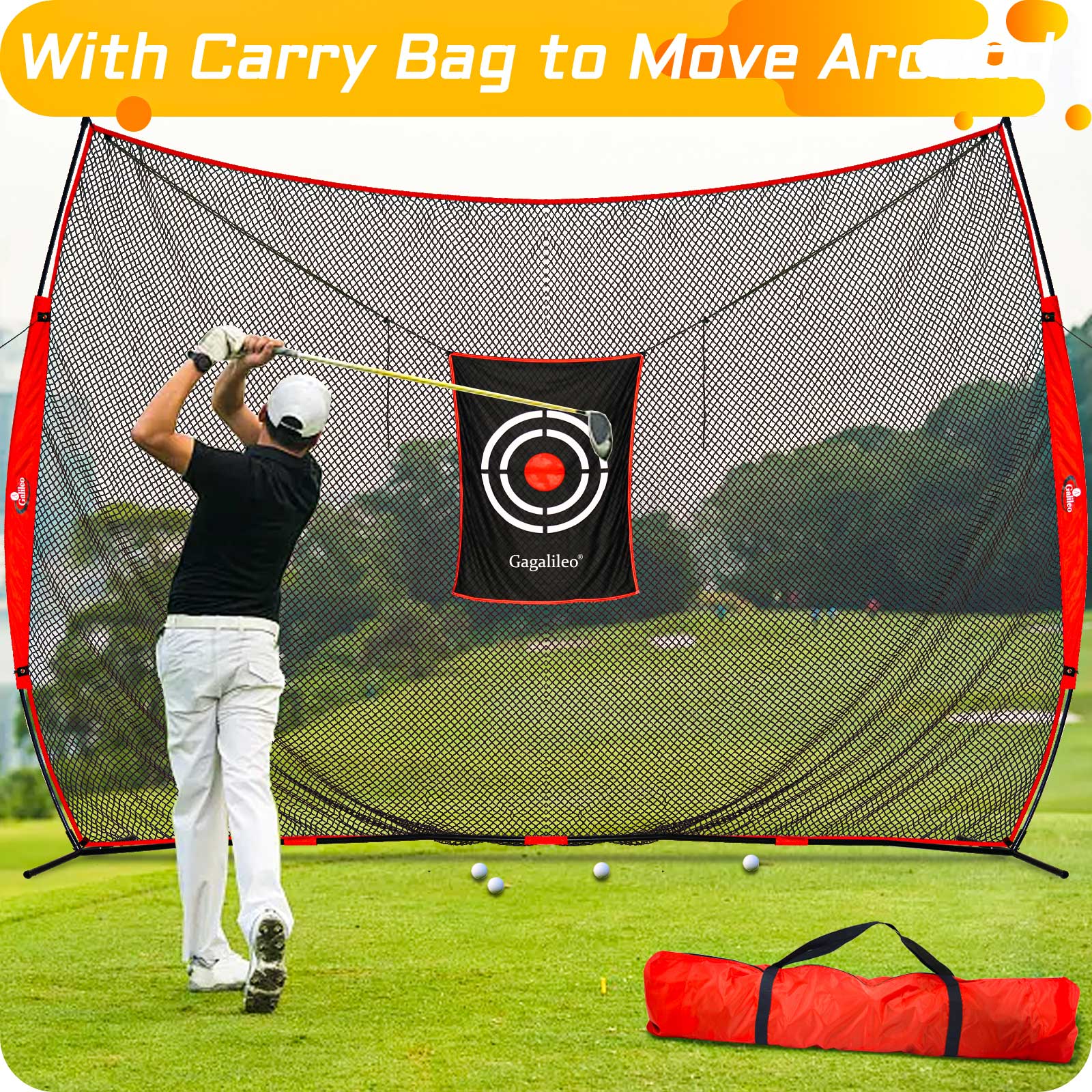 Gagalileo Net Practice Hitting Nets 20X10ft