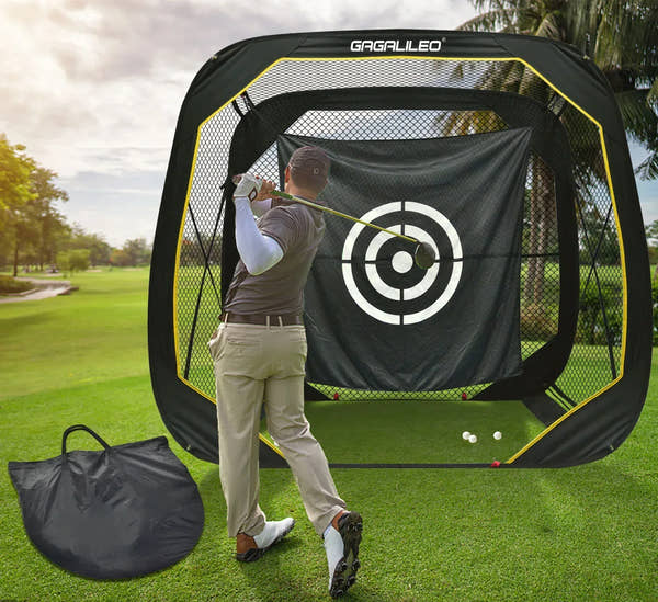 Golf Practice Hitting Nets for Backyard 6 x6 x3 - Galileo Sports