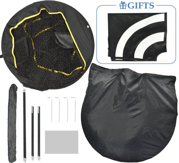 Golf Practice Hitting Nets for Backyard 6 x6 x3 - Galileo Sports