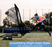 Galileo net sandbag, weight-stable sandbag, weight-stable, can hold up to 12 pounds, Lacrosse,Badminton and Baseball Net goal (includes sand, not included)