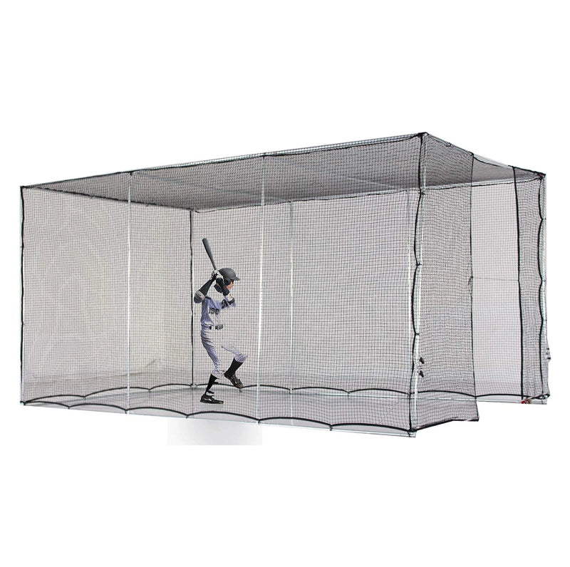 Baseball Softball Batting Cage with Wheels Rolling, Portable to Move| 16.4'X10'X8' | Galileo Sports-JP