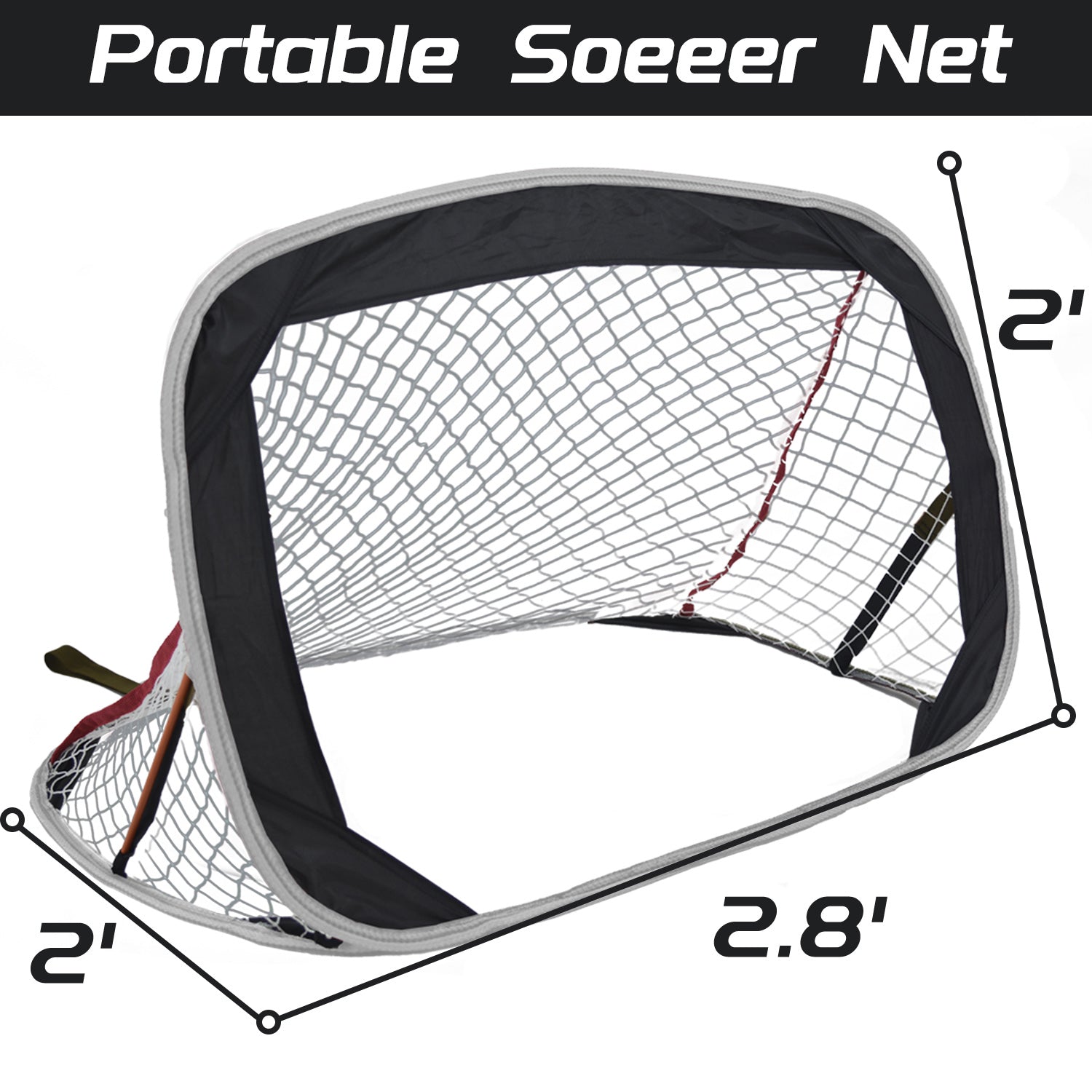 Gagalileo Soccer Goal 2X3X2