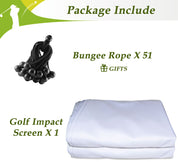 Golf Simulator Enclosure Nets - Complete Set with Frame and HD Impact Screen Kit 10 x 8 ft, 12 x 9 ft, or 14 x 8 ft