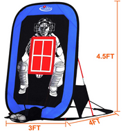 Gagalileo Baseball Softball Practice Pitching Net,Pitching Training Net for Baseball Softball with Strike Zone Catcher Target and Carry Bag, 4.5 ' (H) x 3 ' (W) x 4 ' (D),Pop Up Style -CAD