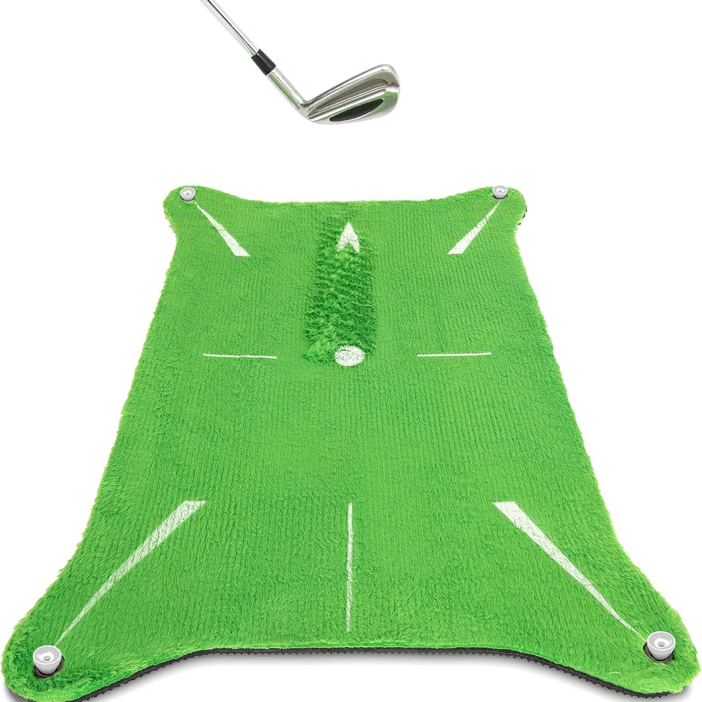 olf Swing Impact Training Mat - Fix Hooks, Slices, and More - Choose Indoor or Outdoor Swing Spot Mat