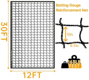 Gagalileo Replacement Net for Baseball Batting Cage,Batting Cages,Golf Net/Softball/Cricket/Beisbol Ball - Galileo Sports