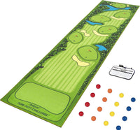 Gagalileo Pure Putt Challenge — 10ft Putting Green with 16 Golf Balls and Scorecard