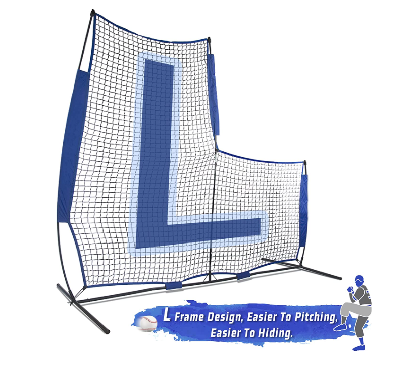 Gagalileo L-Shaped Softball relacement Pitching Screen 7×7ft