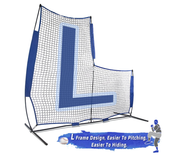 7×7 Galileo L-Shaped Baseball Softball Pitching Protection Screen