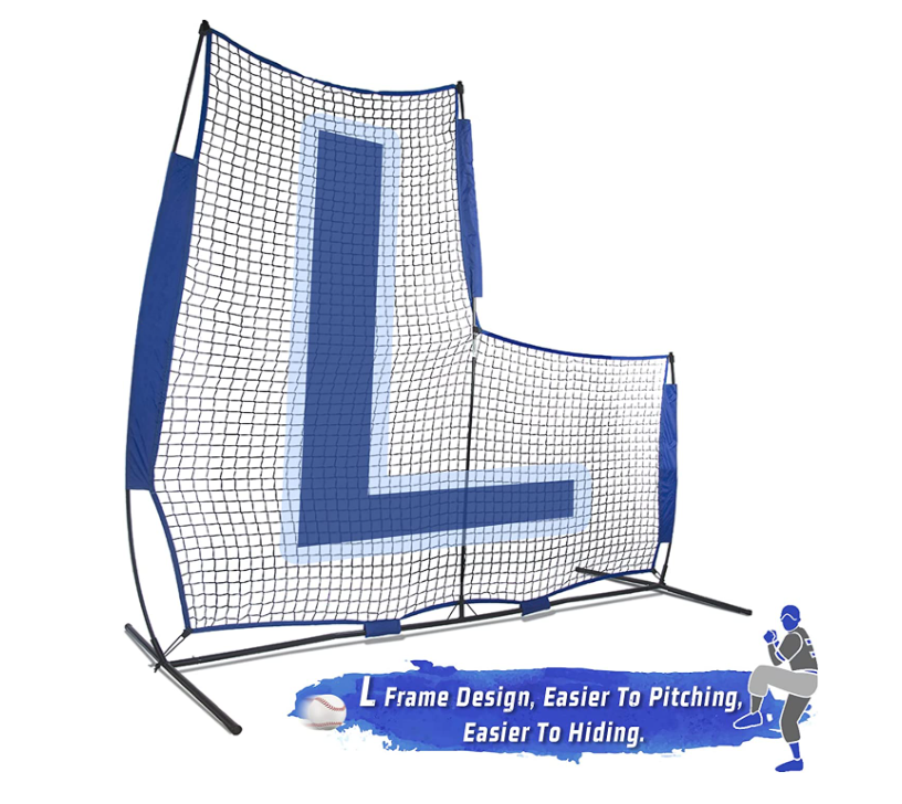 Galileo L-Shaped Baseball Softball Pitching Protection Screen
