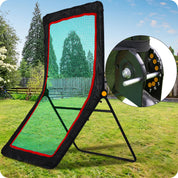 Baseball&Lacrosse Rebounder Net – 4FT x 7FT Multi-Position Pitch Back Trainer – Pitching, Fielding & Lacrosse Practice Net with High-Impact Bounce