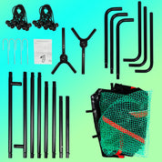 Baseball&Lacrosse Rebounder Net – 4FT x 7FT Multi-Position Pitch Back Trainer – Pitching, Fielding & Lacrosse Practice Net with High-Impact Bounce