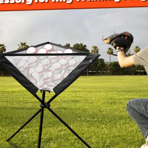 Baseball folding triangle ball frame