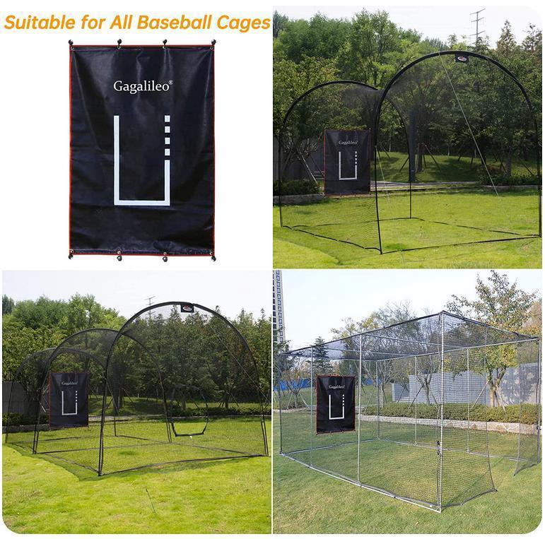 Gagalileo Pitching Backstop/Fastpitch Baseball Backstop with Strike Zone - Galileo Sports