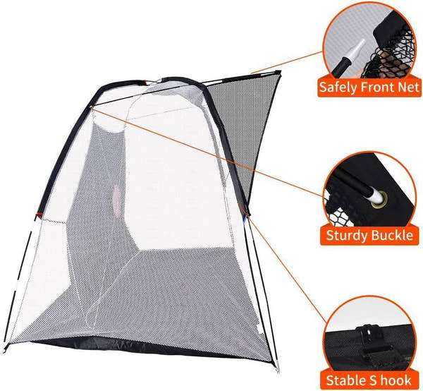 Golf Net Roof Net for 10x7x6FT,Roof Net Attachment,Golf Hitting Nets Training Aids,Golf Roof Net-CAD - Galileo Sports